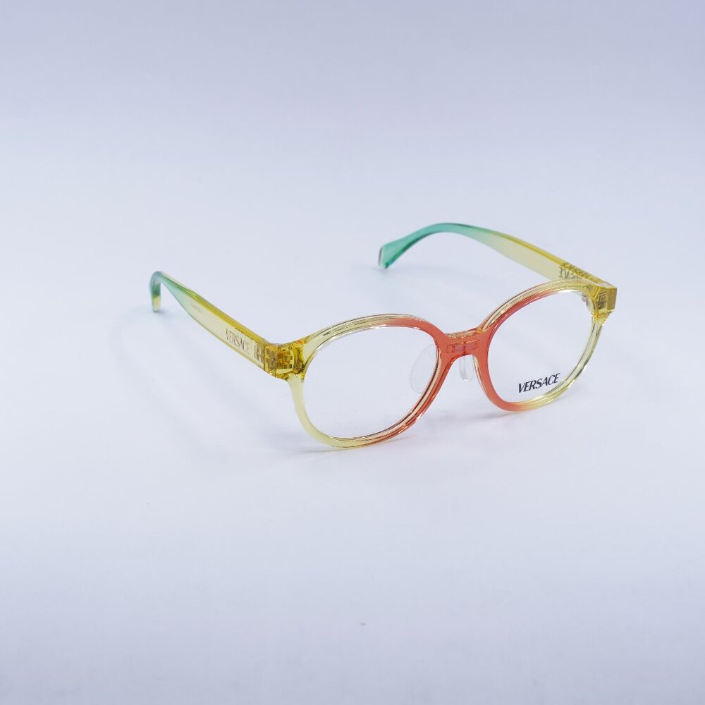 Versace Kids VK3012 5530 Eyeglasses Transparent 47mm Gradient Orange Round Frame